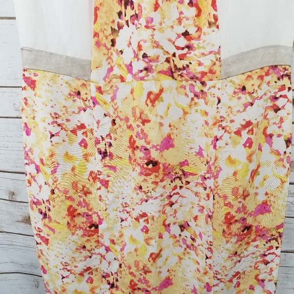 Calvin Klein linen blend watercolor sheath dress - Picture 5 of 7